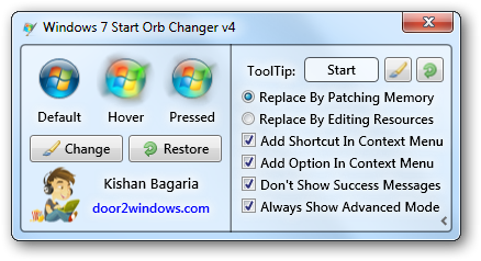 windows 7 start orb changer